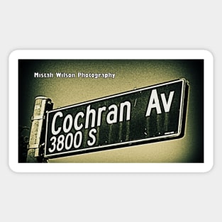 Cochran Avenue, Los Angeles, California by Mistah Wilson Sticker